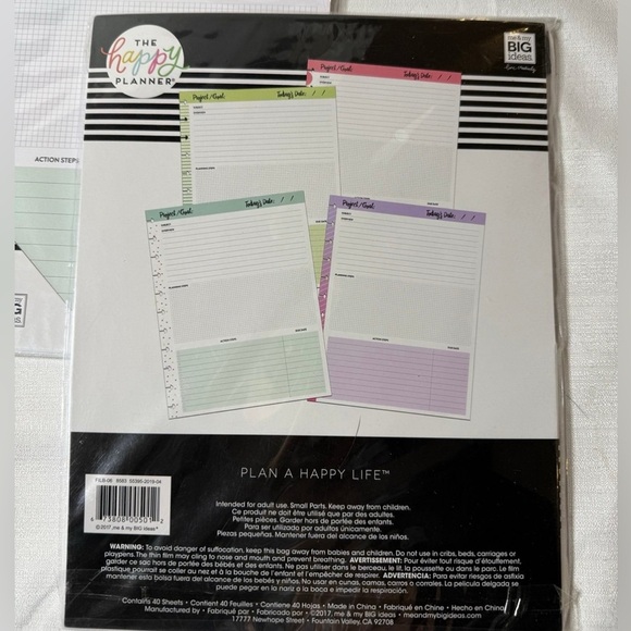 Happy Planner Teacher Planner &. Bundle 3 Filler Packages New - Picture 3 of 5